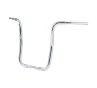 Motorcycle Ape Hanger Curved Handlebar 12 14 16 18 Inch Rise 1 1 4 Compatible With Sportster XL FLST FXST Models(18 Chrome)