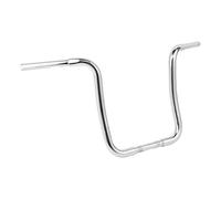 Motorcycle Ape Hanger Curved Handlebar 12 14 16 18 Inch Rise 1 1 4 Compatible With Sportster XL FLST FXST Models(16 Chrome)