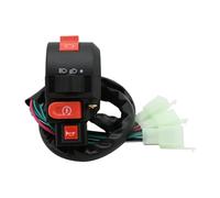 Motorcycle ATV Scooter Turn Indicator Control Switch Horn Light Start Stop Switch Compatible With Universal Handlebar Controls(Switch)