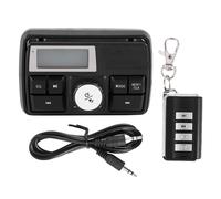 Motorcycle Audio MP3 Radio Sound System Stereo Speakers Bluetooth Waterproof FM 5 EQ Functions LCD Display USB/SD/TF