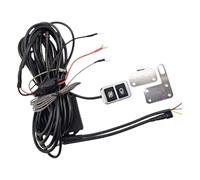 Motorcycle Auxiliary Driving Light Wire Harness | 12-24 Inline Switches with Gray Ignition Feed, 67 Inch Cable for Clean Routing Service Tasks