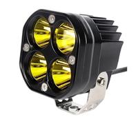 Motorcycle Auxiliary Lights Motorcycle 3 Inch Led Work Light Bar 12V-30V Square Spotlight Off-road Tractors Truck Car Driving Fog Lamp For Foggy Weather(1pcs yellow light)