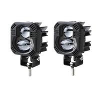 Motorcycle Auxiliary Lights Motorcycle Auxiliary LED Pods Headlight HD Lens Work Lamp 12V 24V Front Head Fog Lights Waterproof 2.5 Inch For Foggy Weather(2pcs LED Light)