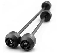 motorcycle axle slider Compatible With Aprilia For RSV 1000 For Mille 1998 1999 2000 2001 2002 2003 Motorcycle Crash Protection Rear Front Axle Fork Crash Sliders Wheel Hub(Black)