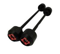 motorcycle axle slider Compatible With For XJR 1300 1998-2017 Front Rear Axle Wheel Fork Sliders Protector Motorcycle Left Right Side Fall Crash Guard Protection(Red)