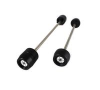 motorcycle axle slider Compatible With For YZF-R1 2004 2005 2006 2007 2008 Motorcycle Front Rear Axle Fork Crash Sliders Wheel Protector Motorbike Parts(Silver)