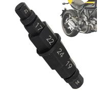 Motorcycle Axle Tool - 12-24mm Precision Compact Universal Portable Tool - Spindle Nut Socket for Tire, Wheel, Fork, Rear, Car Mechanic, Garage, Workshop, Repair, Maintenance