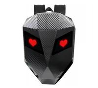 Motorcycle Backpack for Men,Programmable Motorcycle Led Backpack,Water proof Carbon Fiber Textured Digital Backpack,Hard Shell Motorbike Backpack for Travel Camping Hiking