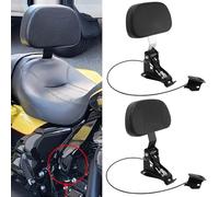 Motorcycle Backrest Back Pad Black Motorcycle Driver Rider Front Backrest Mounting Kit FOR Touring FOR CVO FOR Street Glide FOR Road King Cl&assic 2009-2023