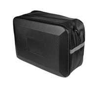 Motorcycle Backrest Bag - 9L Reflective PVC Rack Storage Pouch, Waterproof Zipper Travel Pack | Quick Release Mount Carrier | Cycling Helmet Water Bottle Mobile Phone Sunglasses Holder