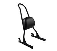 Motorcycle backrest Detachable Passenger Backrest Sissy Bar Bracket Kits Fit For Harley Fatboy Softail FLSTFBS 06-up(Black)