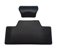 Motorcycle Backrest Pad Kits Black Motorcycle Backrest Soft PU Rear Case Cushion Modification Accessories Passenger Back Pad Universal