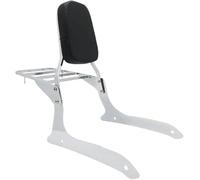 Motorcycle Backrest Pad Kits Motorcycle Parts Passenger Backrest With W/Luggage Rack For Midnight For V-Star XVS1300 XVS1300A 2007-2015