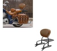 Motorcycle Backrest part Motorcycle Luggage Rack Backrest Sissy Bar For Indian For Chieftain Dark For Horse Icon 2022-2023(Brown Black)
