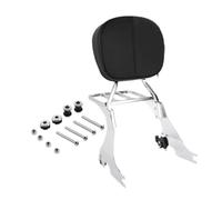 Motorcycle Backrest Sissy Bar Luggage Rack Docking Kit Compatible With Sportster 883 1200 Custom Super Low Forty Eight 2004 2024(Chrome)