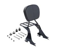 Motorcycle Backrest Sissy Bar Luggage Rack Docking Kit Compatible With Sportster 883 1200 Custom Super Low Forty Eight 2004 2024(Black)