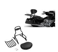 Motorcycle Backrest Sissy Bar Rear Passenger Luggage Rack For Indian For Challenger Dark For Horse Icon 2022-2023