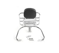 Motorcycle Backrest Sissy Bar with Luggage Rack,Silver Rear Luggage Rack with Backrest Cushion Fit for Sprint Primavera 50 125 150 250 300 GTS luggage rack