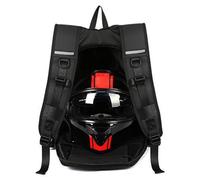 Motorcycle Bag - Expanded Volume Fabric Shell, Weatherproof Helmet Enclosure, Versatile Sports Pack, Lightweight Carry System Backpack | for Road Trips Training Routes Daily Riding Activities