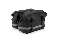 Motorcycle Bag Saddlebag Luggage Bag With Reflective Tape Water Proof Fit For Y&amaha 50cc Vino Scooter(Black)