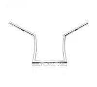 Motorcycle Balance Bar Fit For Sportster Softail Dyna Road Glide FLTR Road King FLHR Motorcycle Rise Handlebars 25mm 1'' Bars High Rise Handle Bars(18in silver)