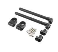 Motorcycle Balance Bar Motorcycle Black Handlebars Handlebar Cafe Racer Split Clip On Ons Fork 35 37 39 45 49 50 52 58 MM Riser Clamp High Rise Handle Bars(Black 52MM)