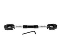 Motorcycle Balance Bar Universal 22mm Aluminum Alloy Adjustable Cross Bar Handlebar Motorbike Reinforce Lever Accessories (Black) (Black) + motorcycle crossbar