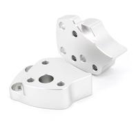 Motorcycle Bar Clamp Compatible With For FJR1300 2001 2002 2003 2004 2005 Motorcycle Handle Bar Risers Height For Up Adapters Clamp 25mm Handlebar Risers Accessories(Silver)