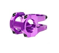 Motorcycle Bar Clamps For BMX Cycling Handlebar Power Bike Stem Aluminum Alloy Ultralight Short 35/45mm Bicycle Accessories(45mm Purple)