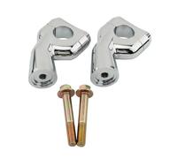 Motorcycle Bar Clamps For Bobber For T100 For T120 For Speed For Twin Motorcycle Handlebar Bar Riser Clamps Adapter Raise The Handlebars(Silver)