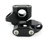 Motorcycle Bar Clamps For Kawasaki For KLR250 For KLR650 7/8" 22mm Handlebar Risers Extension Extend Standard Bar Riser Offset(Black)