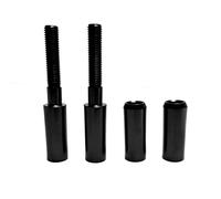 Motorcycle Bar Clamps For Sportster for Softail for Dyna for Touring 1994+ Aluminum Black 2 Inchs Side Mirror Extension Riser Adapter Fits