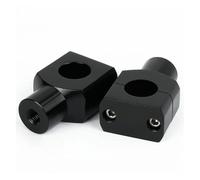 Motorcycle Bar Clamps for Suzuki 1 Pair Universal Handlebar Risers Clamp 25mm CNC Aluminium Black Motorcycle Handle Bar Mounting(A)