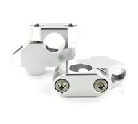 Motorcycle Bar Clamps For Suzuki For B-King For GSX-S125 950 For GSR600 For SFV650 For Gladius For GSF500 For GSX1300 Handlebar Risers Back Mount(Silver)