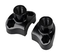 Motorcycle Bar Clamps Raiser For Harley 1" Bar For Dyna Street Bob Super Wide Glide For Softail For Sportster Custom XL1200C Motorcycle Black 1 1/2" Handlebar Risers Motorcycle Handlebar Clamp Riser
