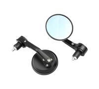 Motorcycle Bar End Mirrors 2pcs/Pair 7/8" Universal Motorcycle Rear View Mirrors Round Handle Bar End Motorbike Side