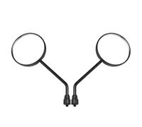 Motorcycle Bar End Mirrors A Pair Black Motorcycle Scooter Mirrors Motorbike Rear View Mirror For M8 For M10 Round Oval Convex Mirror Rearview Mirror(M8)