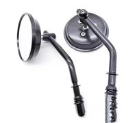 Motorcycle Bar End Mirrors For Bobber For Chopper For Sports Car Motorcycle Rearview Mirror Retro Circular Mi