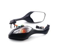 Motorcycle Bar End Mirrors For CBR1000RR 2008-2016 For VFR1200 2010-2012 Motorcycle Rearview Mirrors With Turn Signals Light LED Motorcycle Mirrors(Clear-fold)