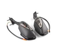 Motorcycle Bar End Mirrors For CBR1000RR Smoke Rear View Mirrors LED Turn Signal