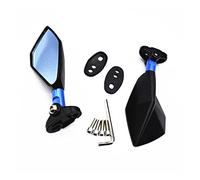 Motorcycle Bar End Mirrors For CBR929RR Universal Moto Rearview Side Blue Glass Mirror(Blue)