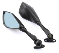 Motorcycle Bar End Mirrors For Kawasaki For Ninja400 For EX400 2018 2019 2020 Motorcycle Left And Right Mirror Rearview Mirrors Side Wing Short clear lens(Short blue lens)