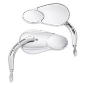 Motorcycle Bar End Mirrors For Sportster For Touring Universal For Most 5/16" Motorcycle Split Vision Rearview Mirrors