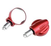 Motorcycle Bar End Mirrors For Suzuki For GSXR Motorcycle Blind Spot Rear View Mirror Wide Angle 360 Degree Adjustable Reverse Side Mirrors(Red)