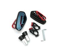 Motorcycle Bar End Mirrors For Universal 7/8" 22mm CNC Motorcycle Rearview MirrorsMirror Rear View Mirror Accessories(B-red)