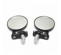 Motorcycle Bar End Mirrors Motocross Rearview Mirrors 360 Rotation Adjustable Riding Round Ellipse Mirror For Suzuki For B-King GSF1250 GSF600(2)