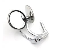 Motorcycle Bar End Mirrors Motorcycle Chrome Aluminum 7 8" 22mm Handle Bar End Side Rear View Mirrors Universal Scooter Bike Rearview Mirror