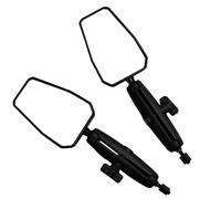 Motorcycle Bar End Mirrors Motorcycle Universal Rear View Mirror Foldable Off Road Handlebar Mirrors 360 Degree Rotating Wide ADV View Rearview Mirror