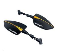Motorcycle Bar End Mirrors Universal 10mm Motorcycle Rearview Mirror Left&Right Rear View Mirrors Housing Side Mirror FOR BMW FOR R1200GS R1200RT(R1200GS3)