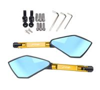 Motorcycle Bar End Mirrors Universal Motorcycle Mirror CNC Side Rearview Blue Anti-glare For Ya&ma&ha For FZ6 FZ6N FZ6S FAZER(7)